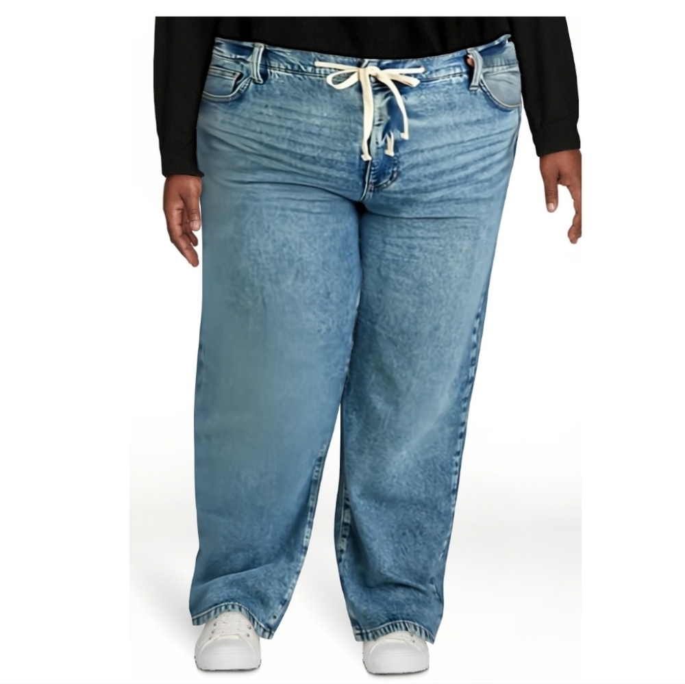 Terra & Sky Plus Size Slouchy Jeans